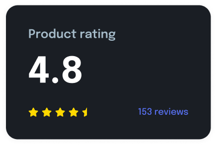 High product rating with numerous reviews